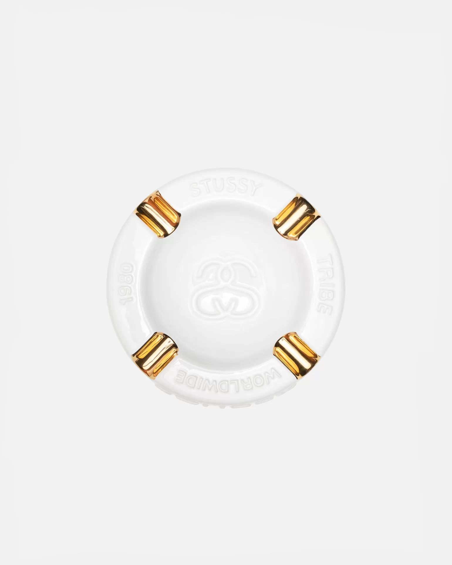 New Stüssy SS-LINK CIGAR ASHTRAY Ceramic White