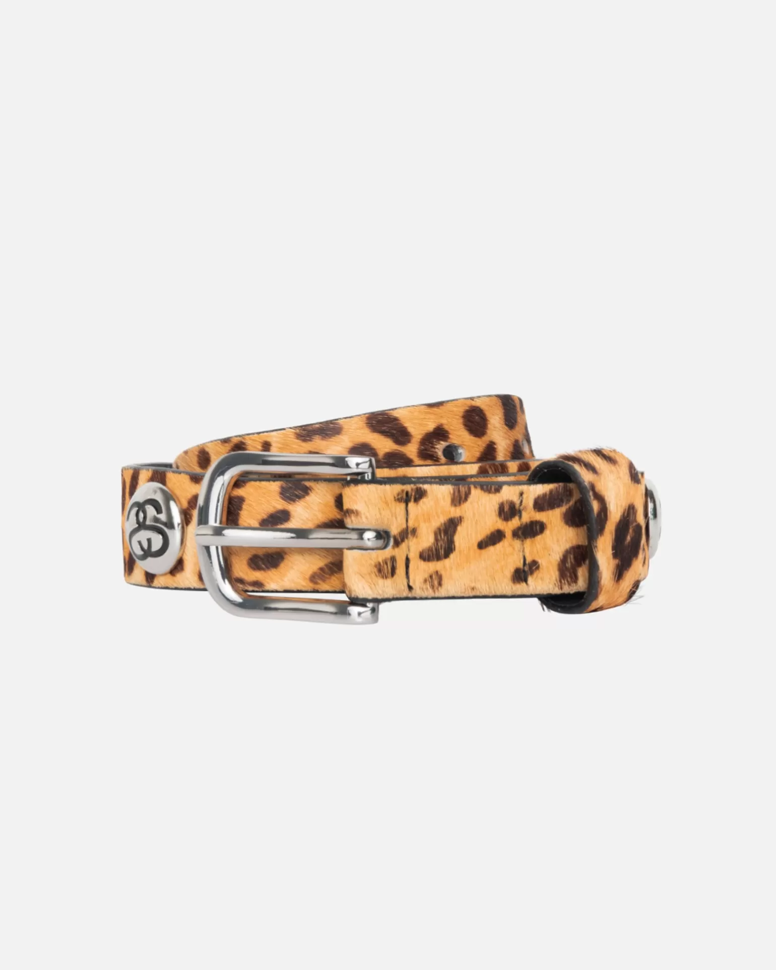 Online Stüssy SS-LINK STUDDED BELT Hairy Cheetah Print