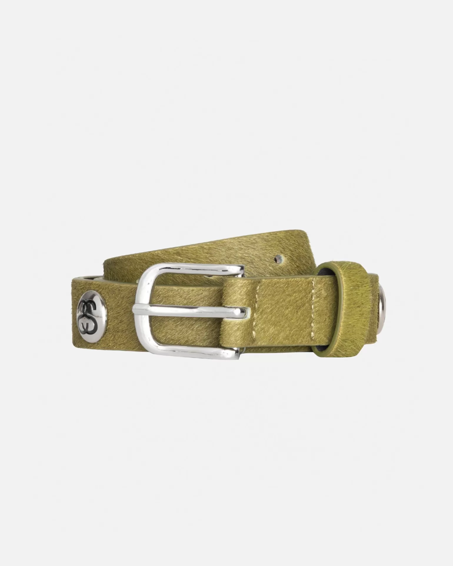 Discount Stüssy SS-LINK STUDDED BELT Hairy Moss