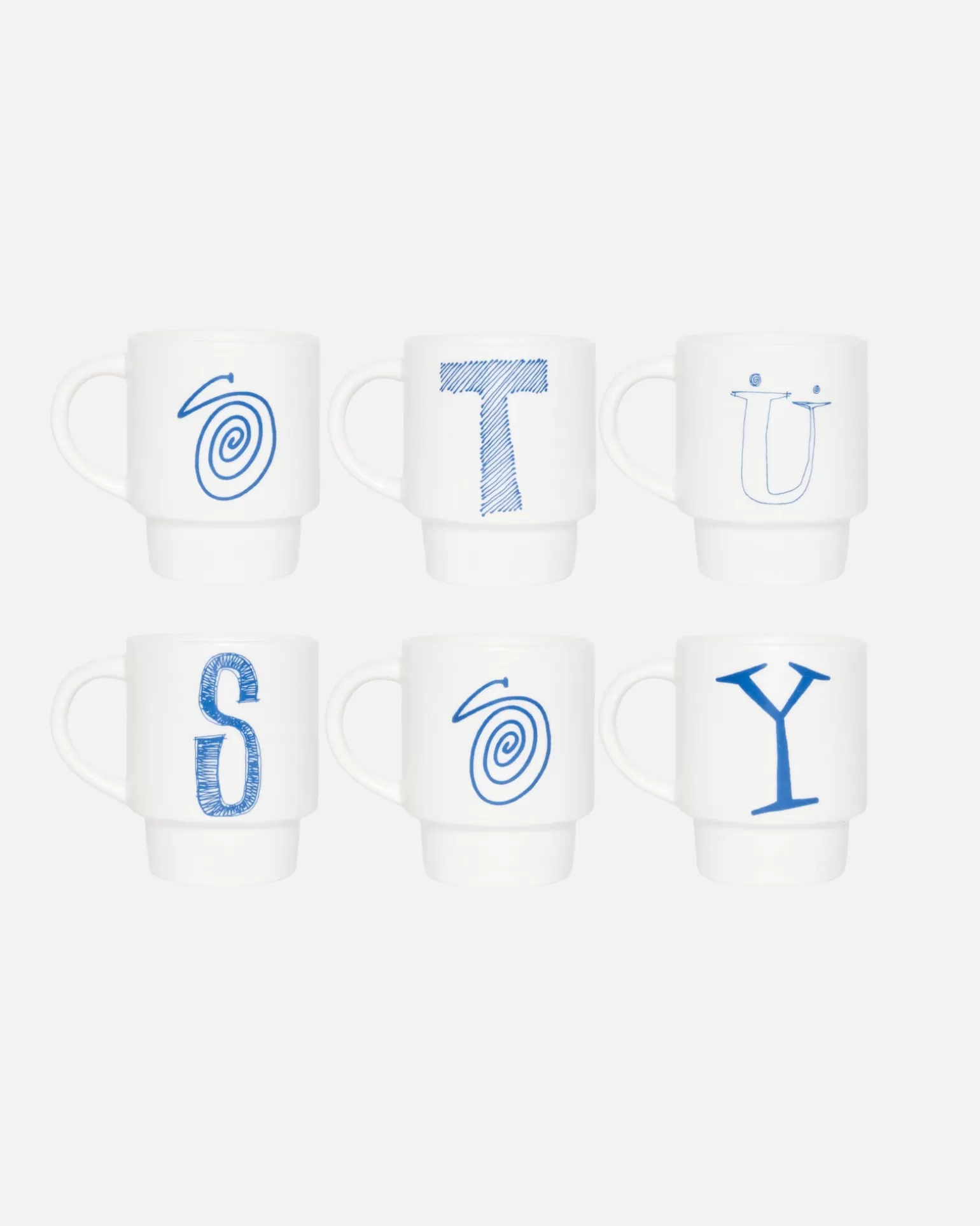Online Stüssy STACKING MUG SET OF 6 White