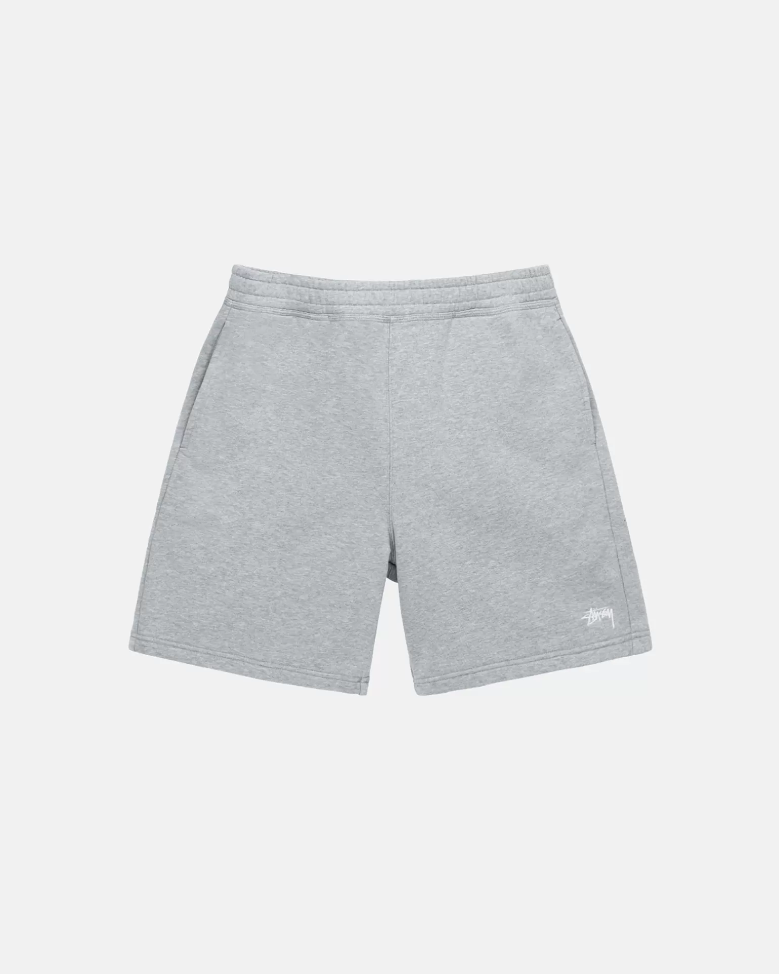 Best Stüssy STOCK LOGO SWEATSHORT Grey Heather
