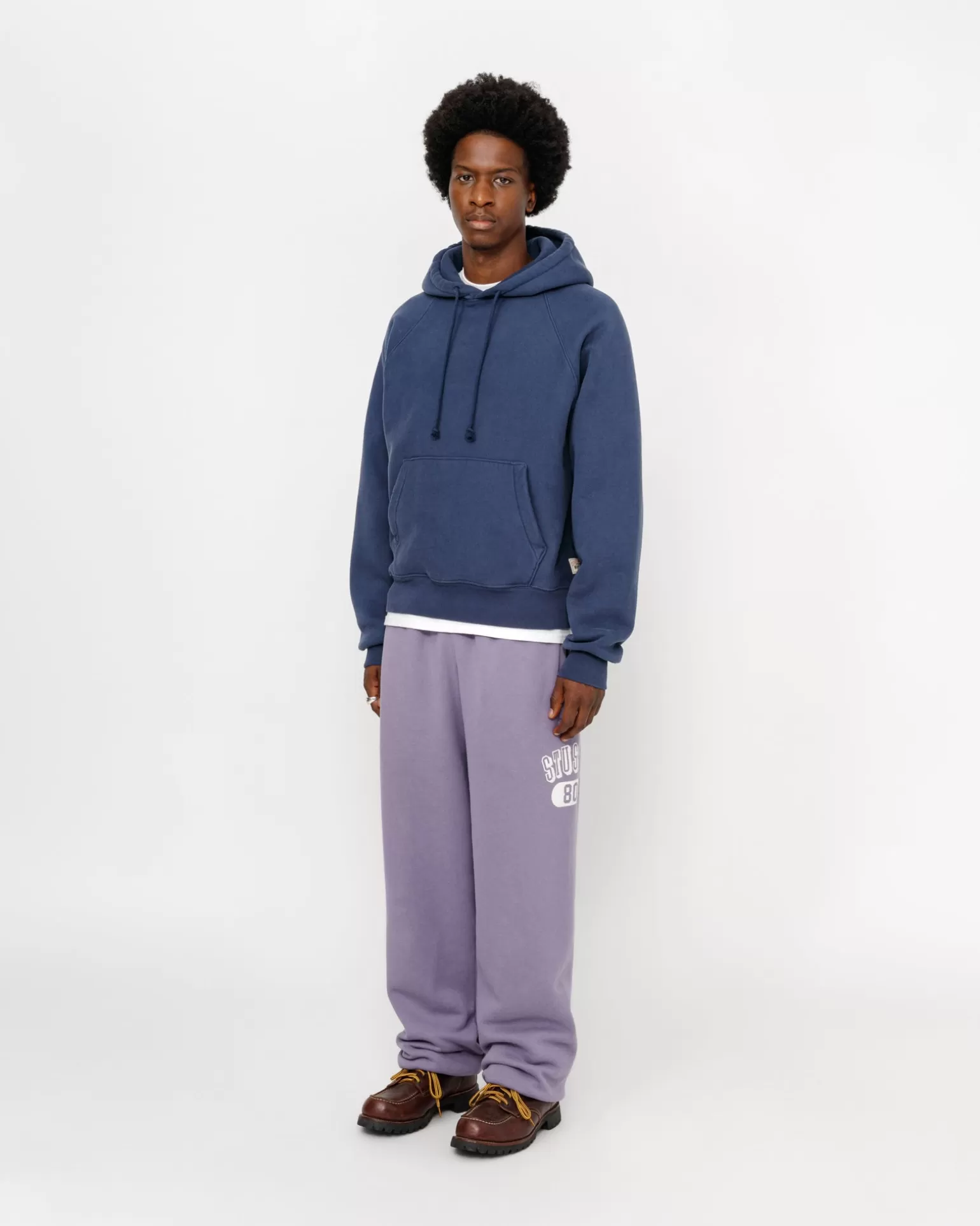 Clearance Stüssy STÜSSY 80 FLEECE PANT Ash Purple