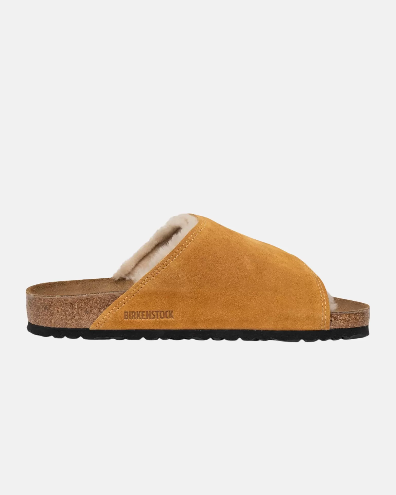 Outlet Stüssy STÜSSY & BIRKENSTOCK SOLANA SHEARLING SLIDE Caramel