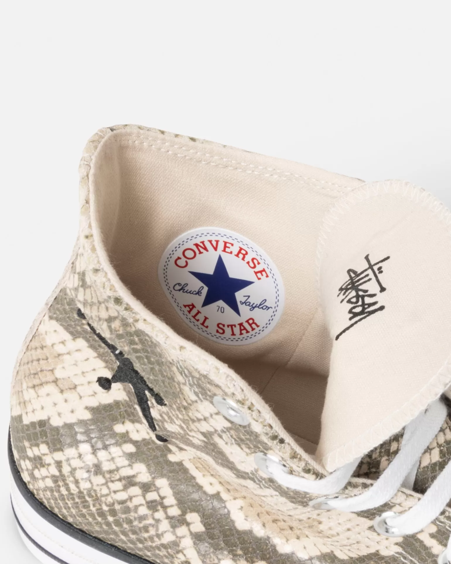 Cheap Stüssy STÜSSY & CONVERSE CHUCK 70 HI LEATHER Grey/Black/Egret