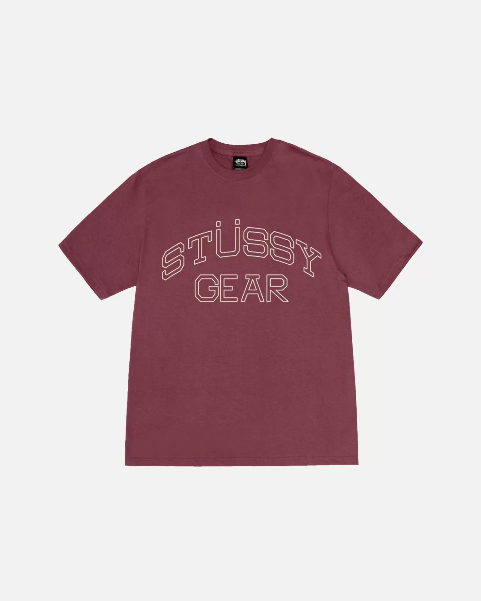 Outlet Stüssy STÜSSY GEAR TEE Oxblood