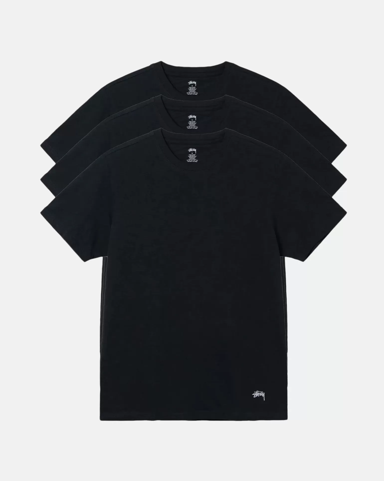 Sale Stüssy STÜSSY UNDERSHIRTS 3 PACK Black