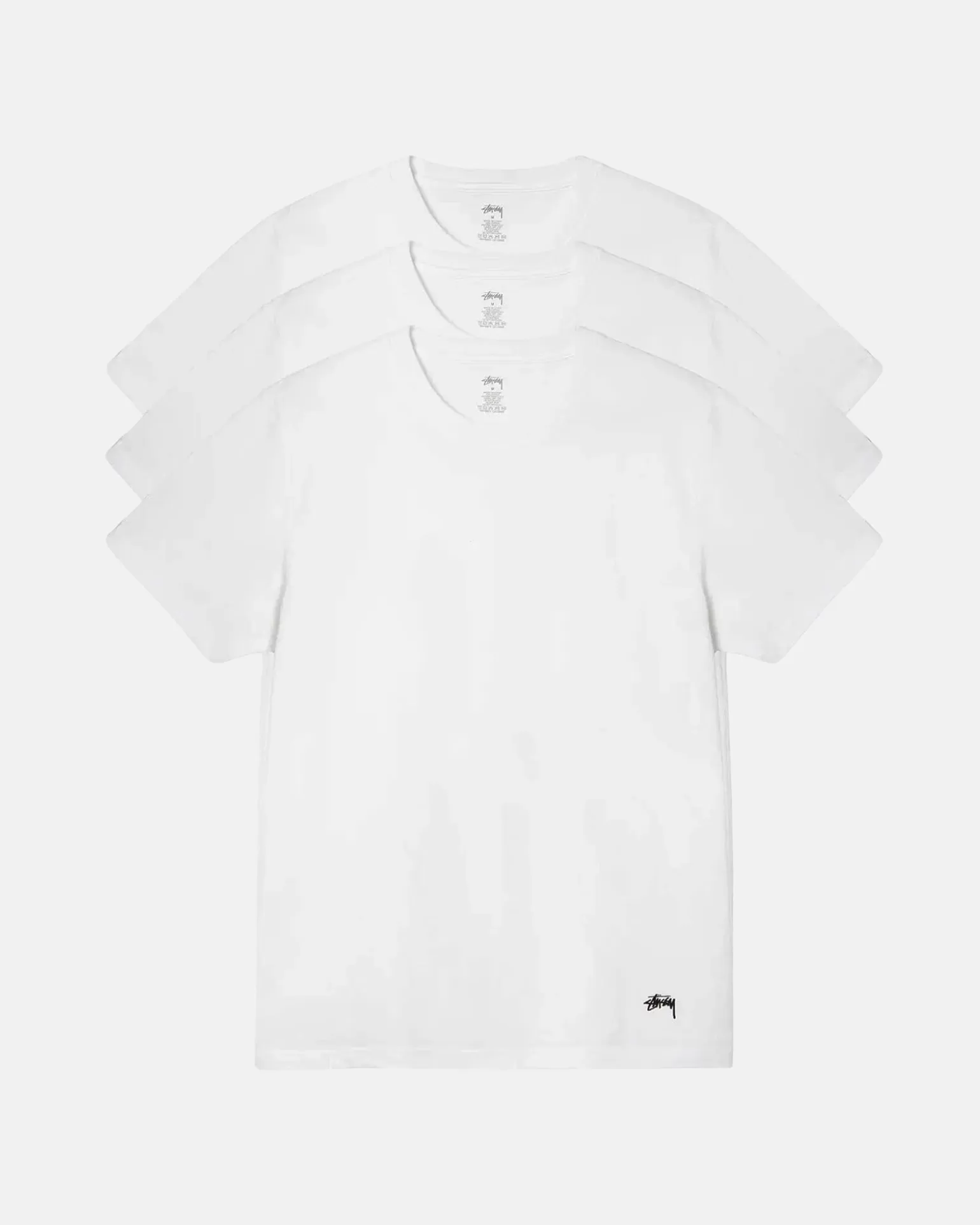 Discount Stüssy STÜSSY UNDERSHIRTS 3 PACK White