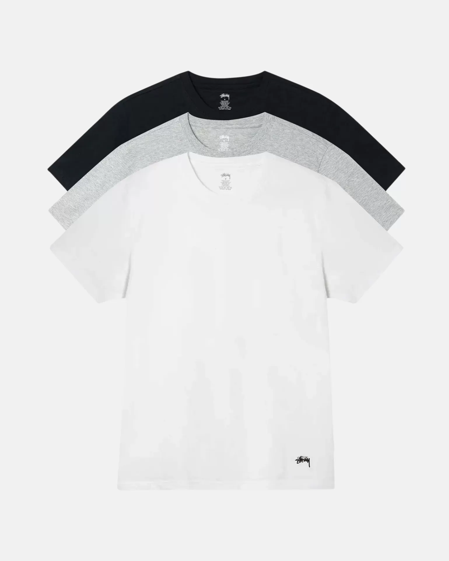 Fashion Stüssy STÜSSY UNDERSHIRTS 3 PACK Multicolor