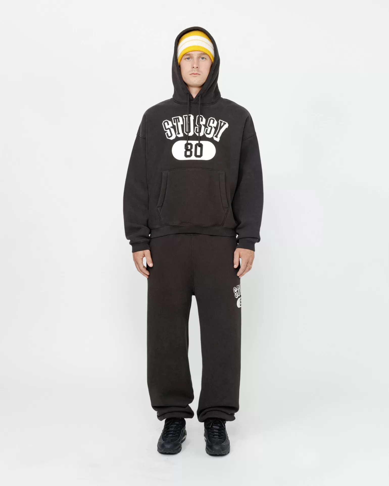 Clearance Stüssy STUSSY 80 RELAXED HOODIE Washed Black