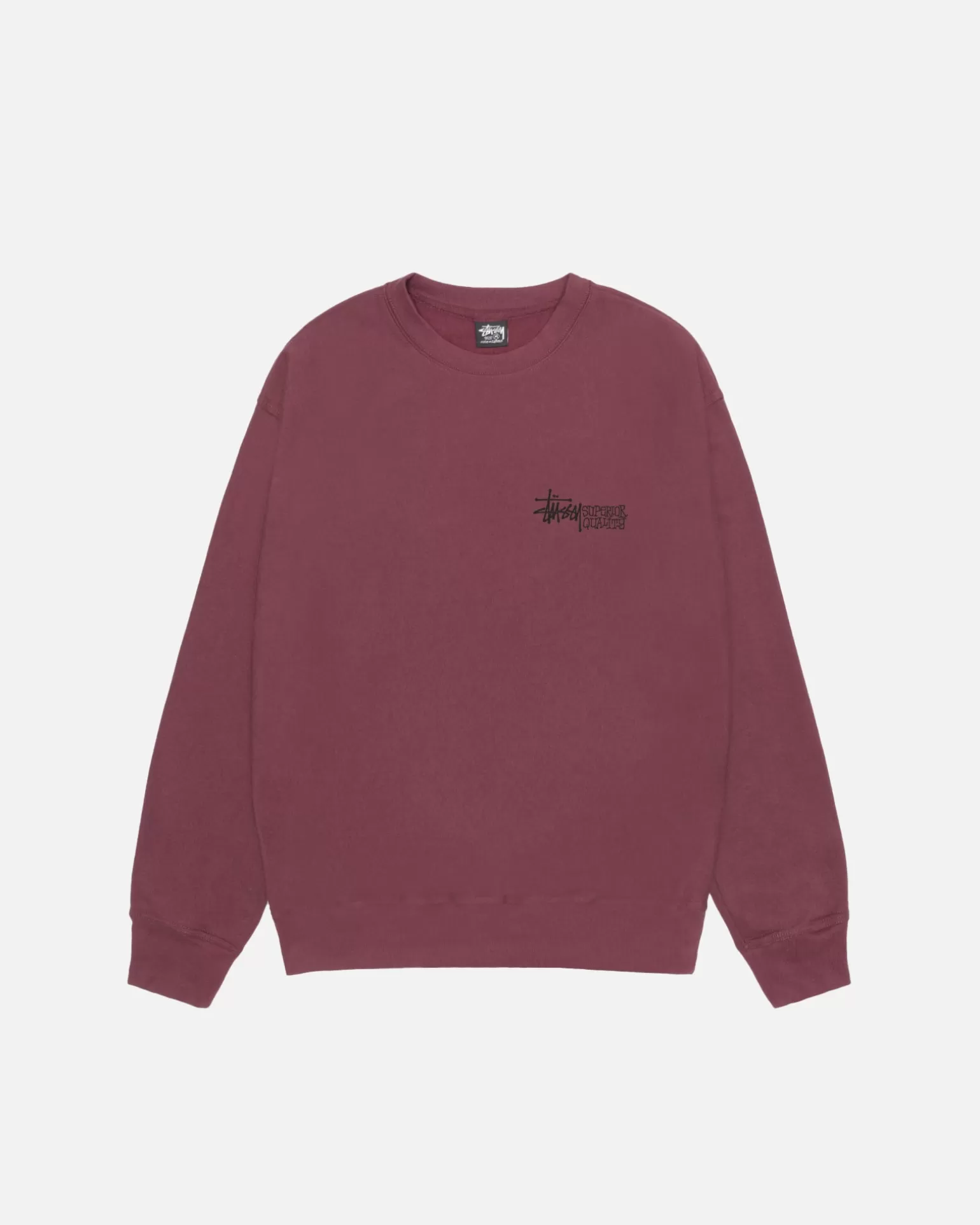 Cheap Stüssy SUPERIOR QUALITY CREW Oxblood