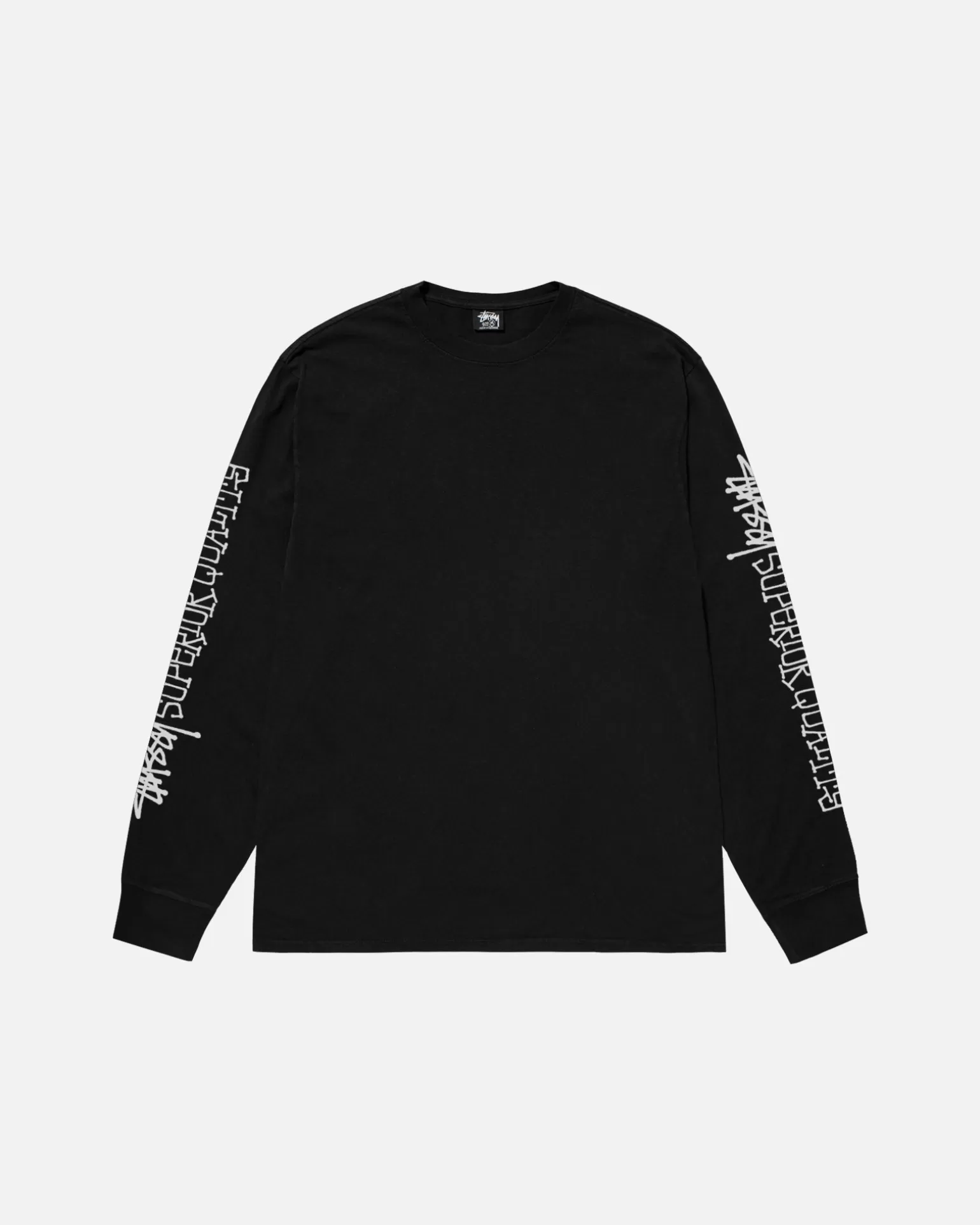 Best Stüssy SUPERIOR QUALITY LS TEE PIGMENT DYED Black