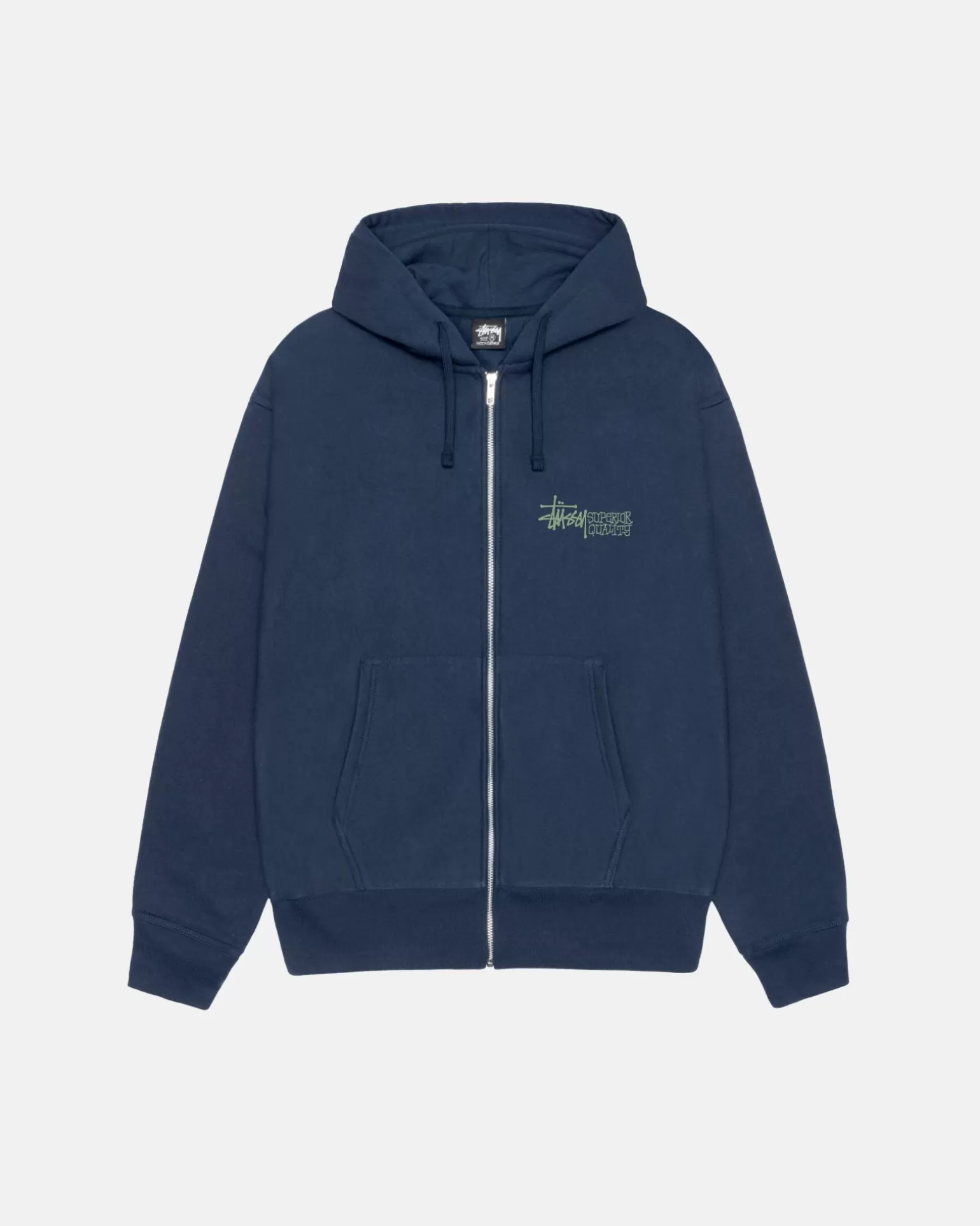 Flash Sale Stüssy SUPERIOR QUALITY ZIP HOODIE Navy