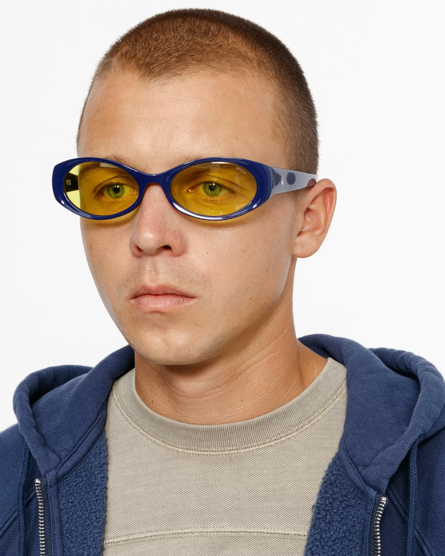 Shop Stüssy TRACY SUNGLASSES Marine / Yellow