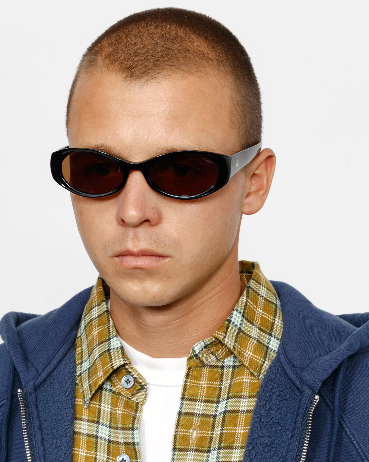 Cheap Stüssy TRACY SUNGLASSES Black / Dark Amber