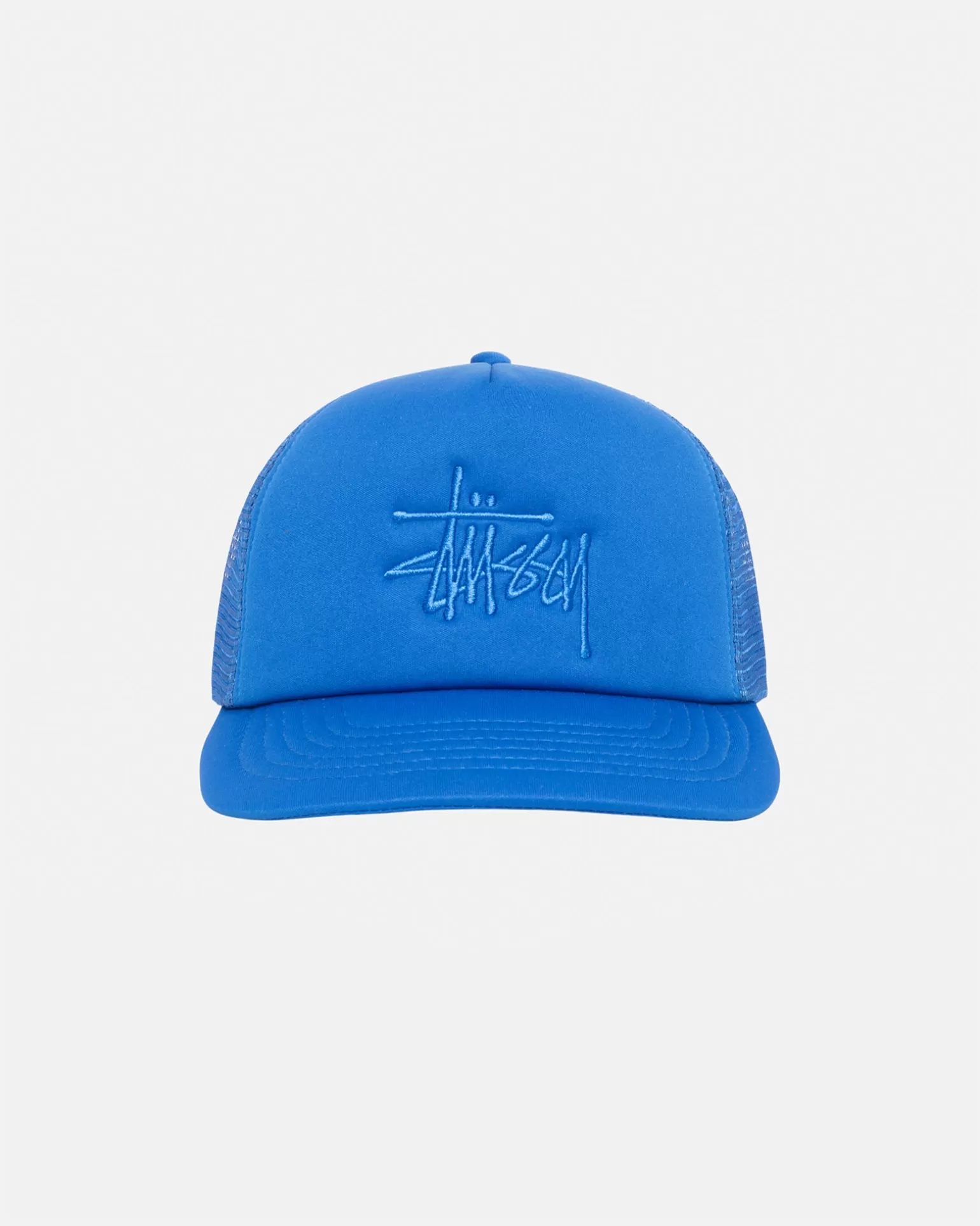 Outlet Stüssy TRUCKER BIG BASIC SNAPBACK Sport Blue
