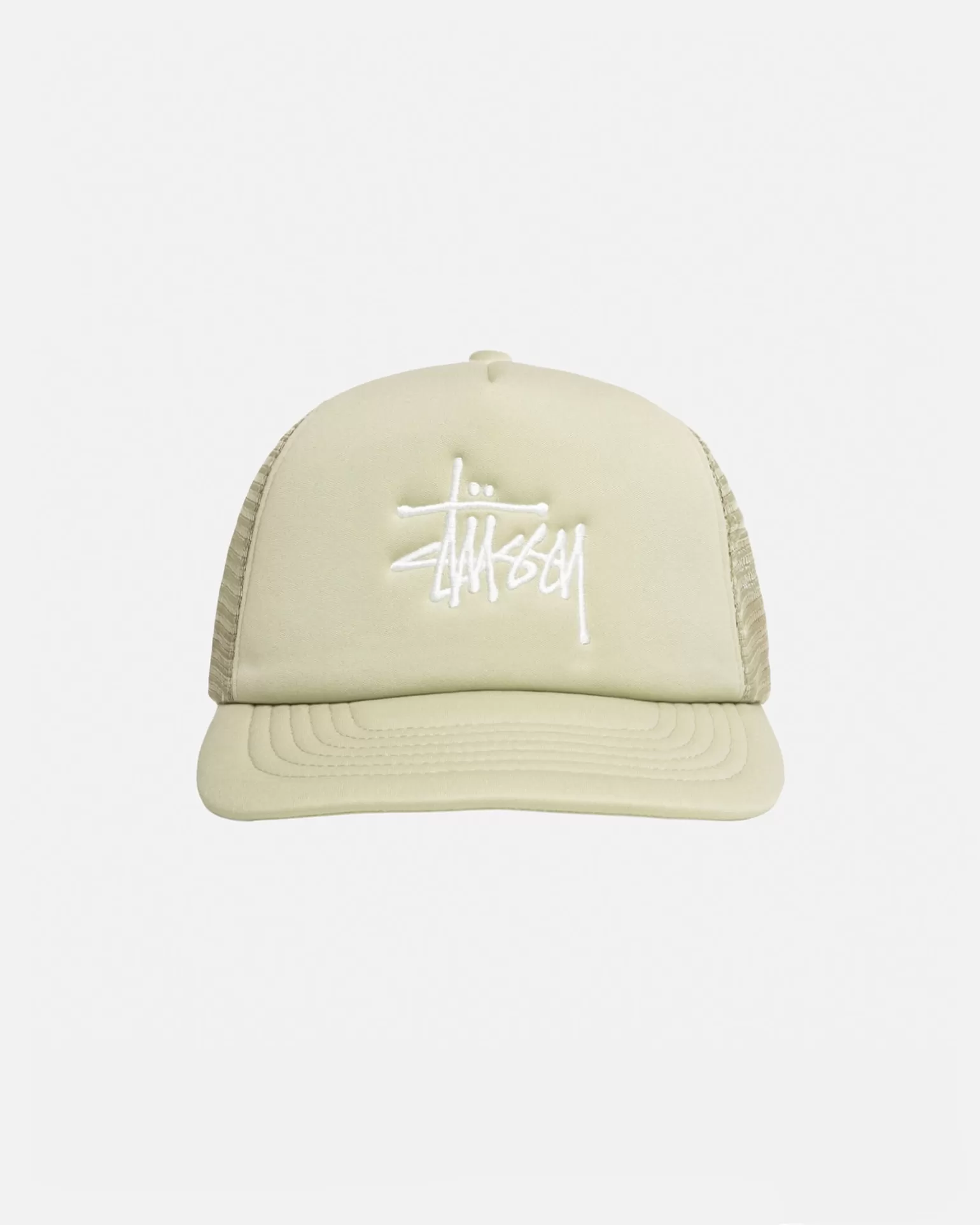 New Stüssy TRUCKER BIG BASIC SNAPBACK Sand