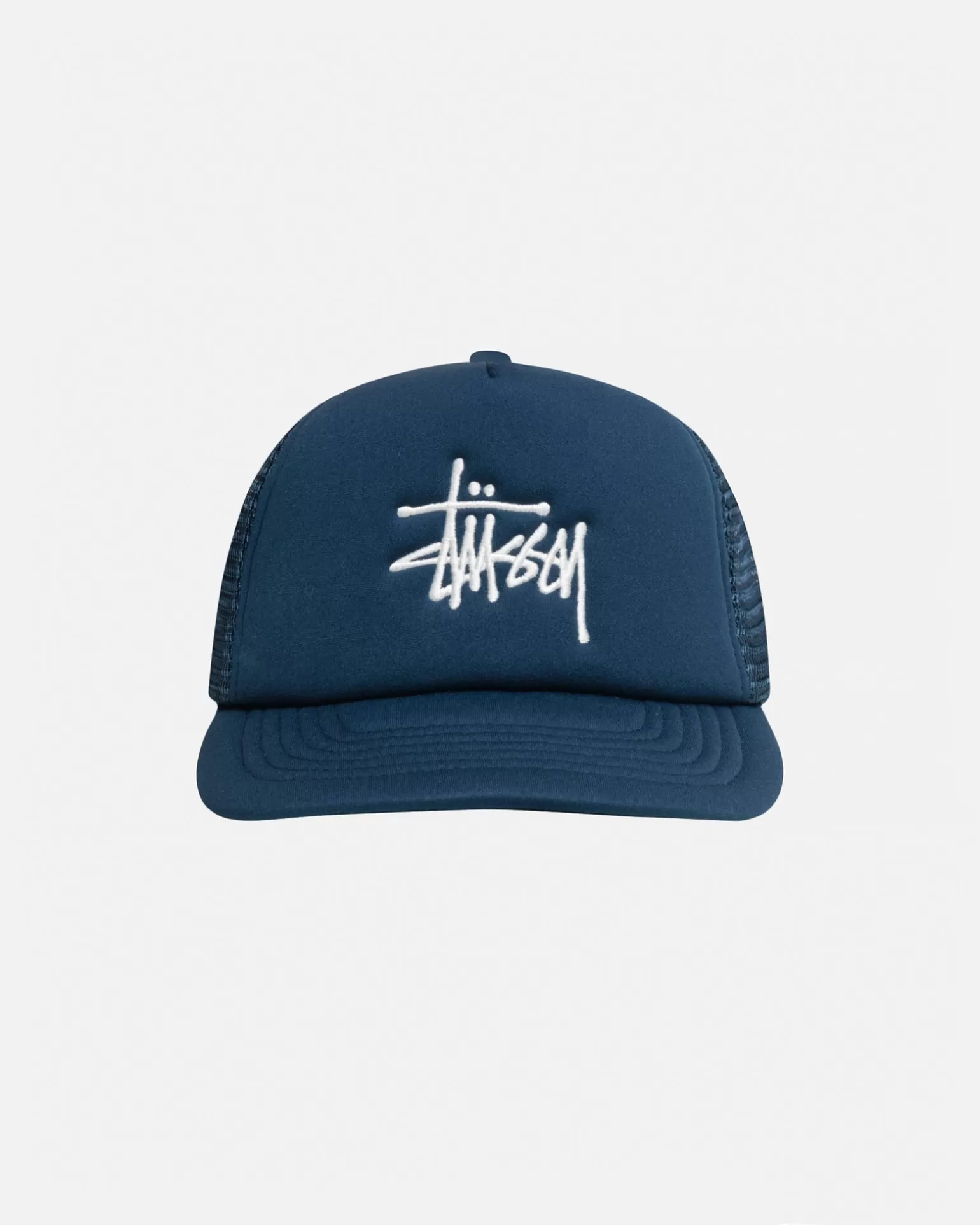 Best Sale Stüssy TRUCKER BIG BASIC SNAPBACK Deep Blue