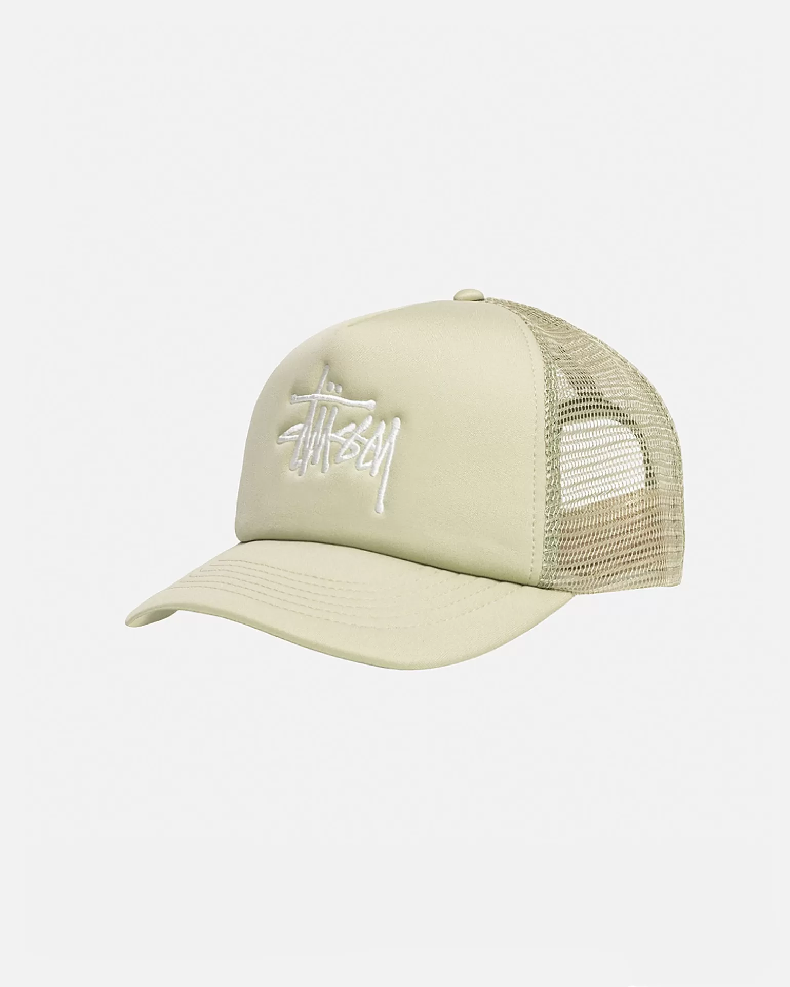 New Stüssy TRUCKER BIG BASIC SNAPBACK Sand