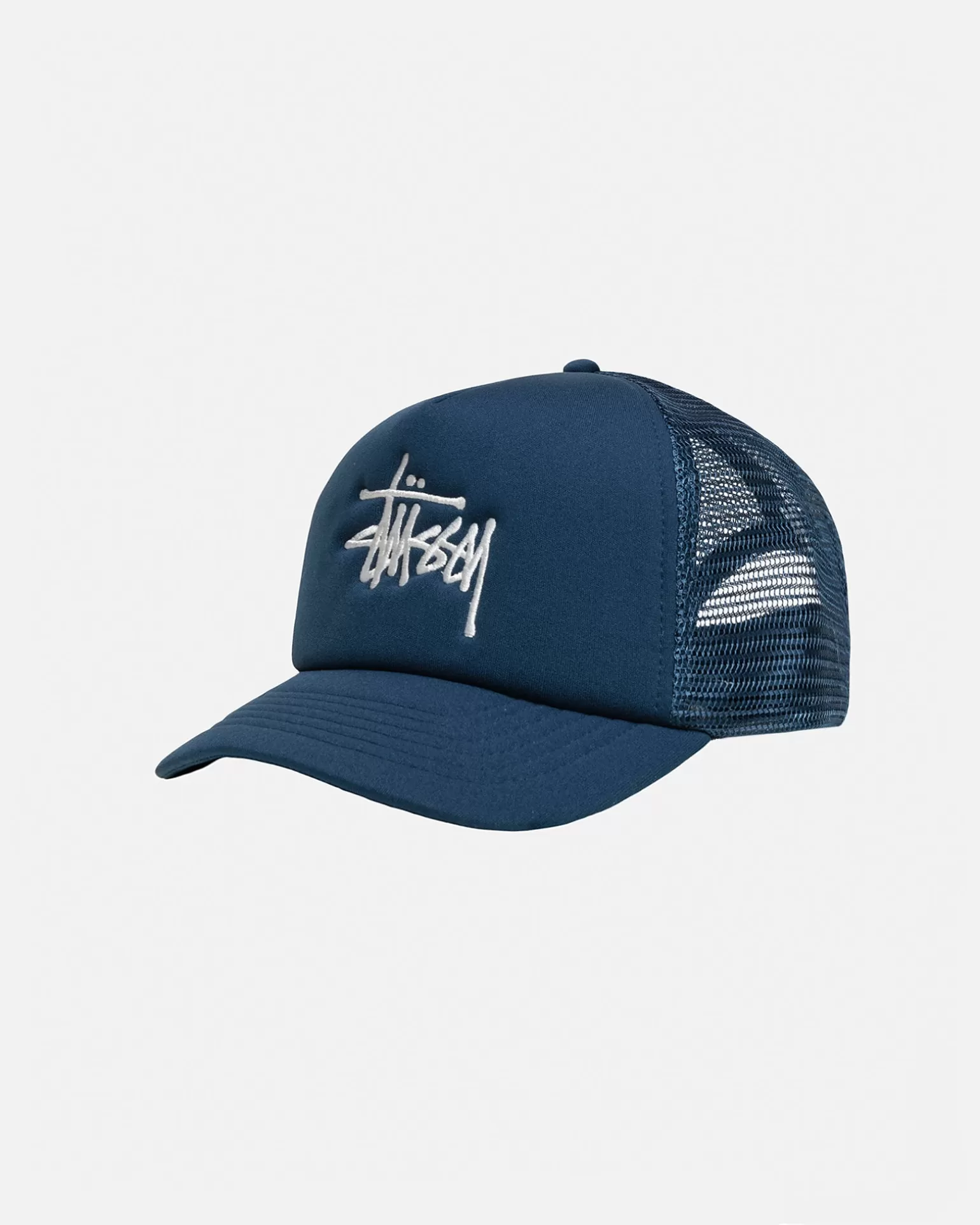 Best Sale Stüssy TRUCKER BIG BASIC SNAPBACK Deep Blue