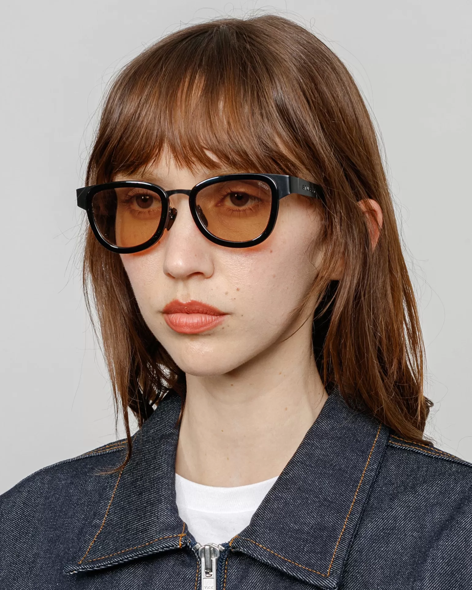 Outlet Stüssy VIDAL SUNGLASSES Black / Amber Lens