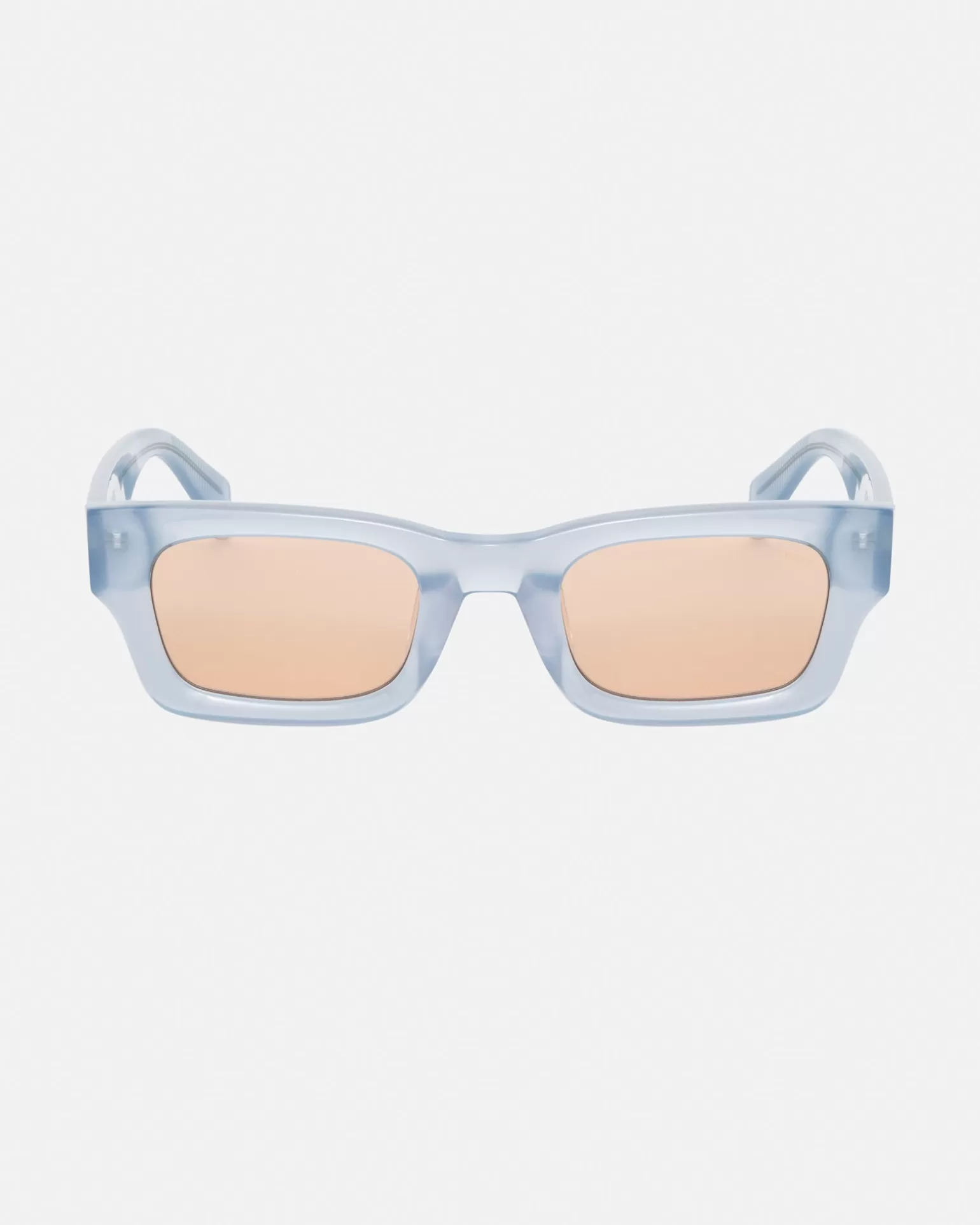 Shop Stüssy VINCENT SUNGLASSES Slate Blue / Orange Lens