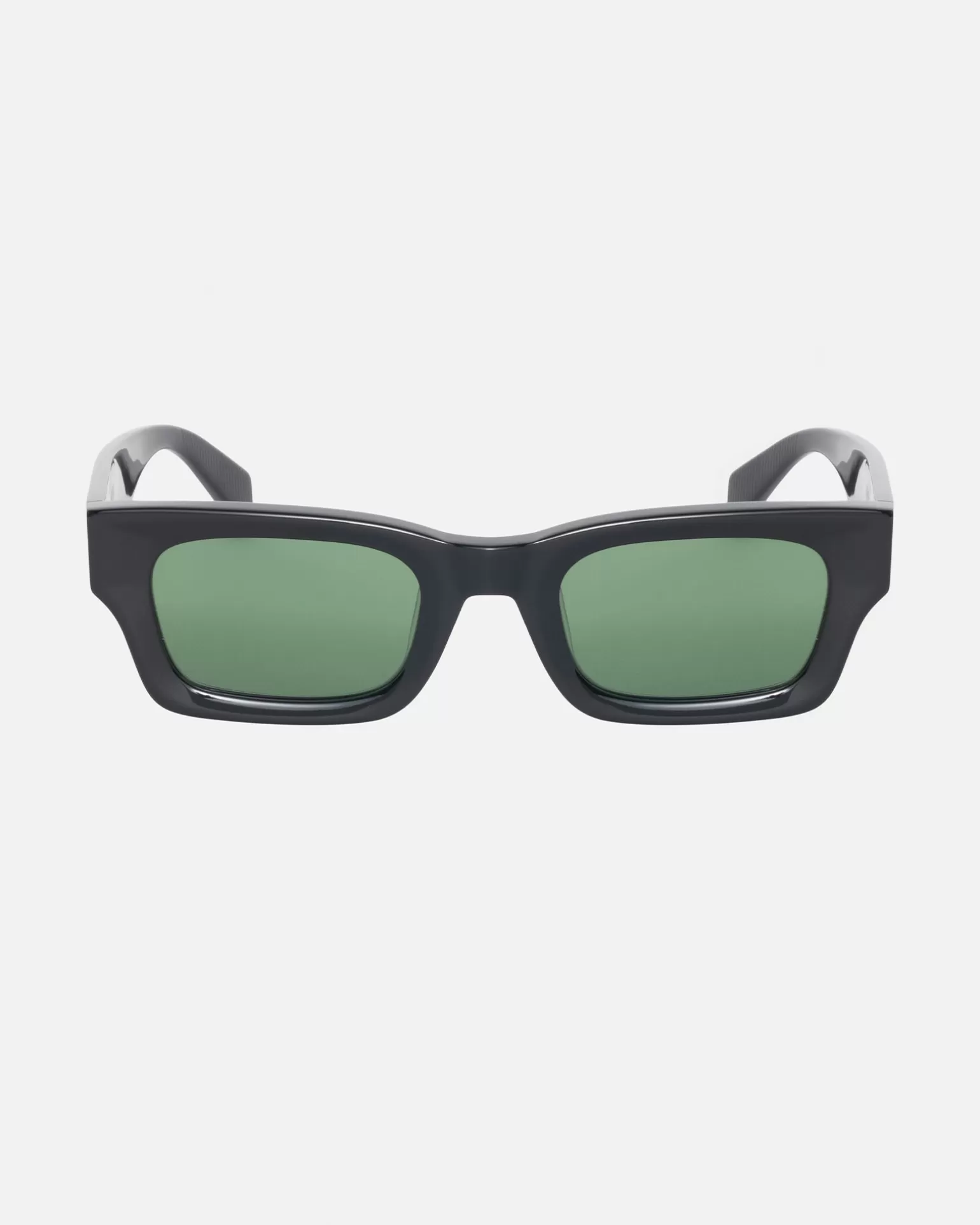 Sale Stüssy VINCENT SUNGLASSES Black / Green Lens