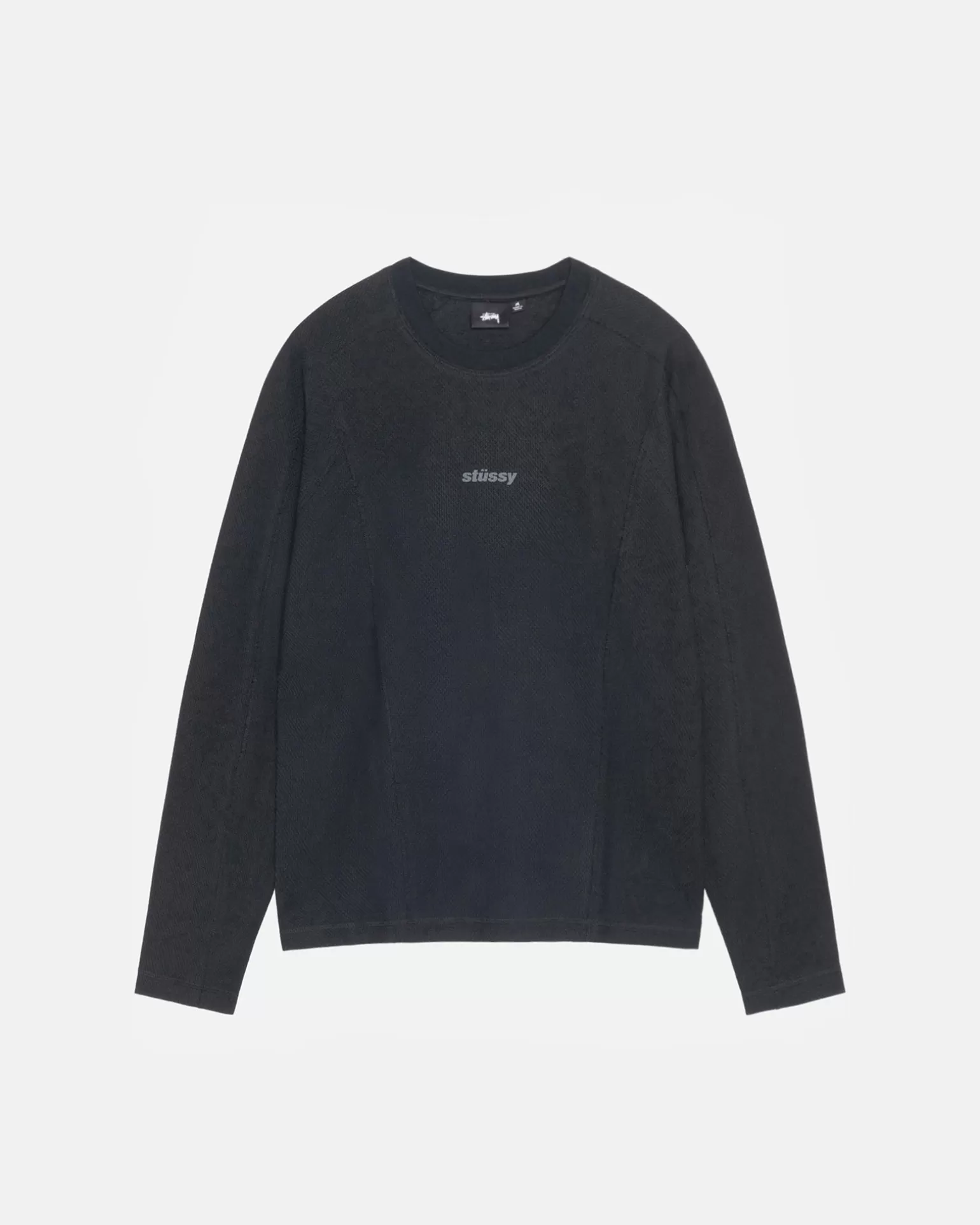 Best Stüssy WAVE JERSEY CREW Black