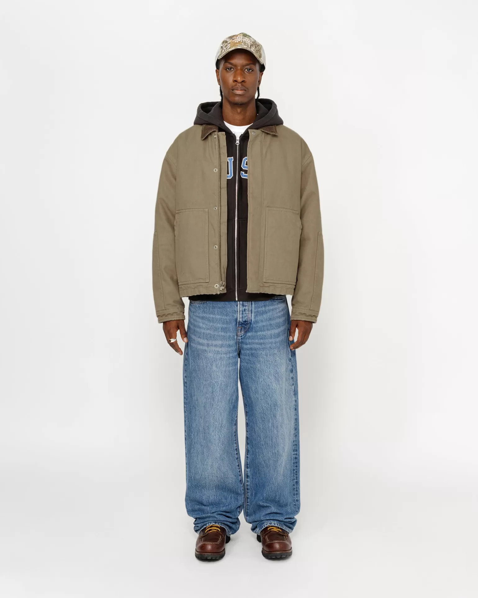 Hot Stüssy WORKGEAR JACKET Khaki