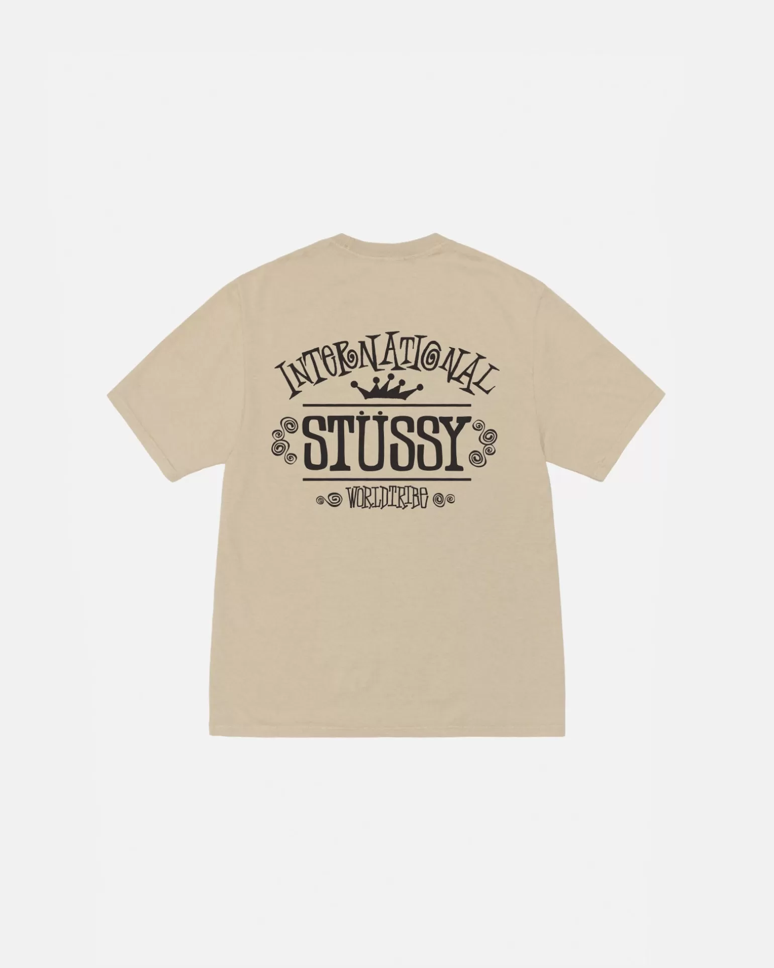 Online Stüssy WORLDWIDE TEE PIGMENT DYED Khaki