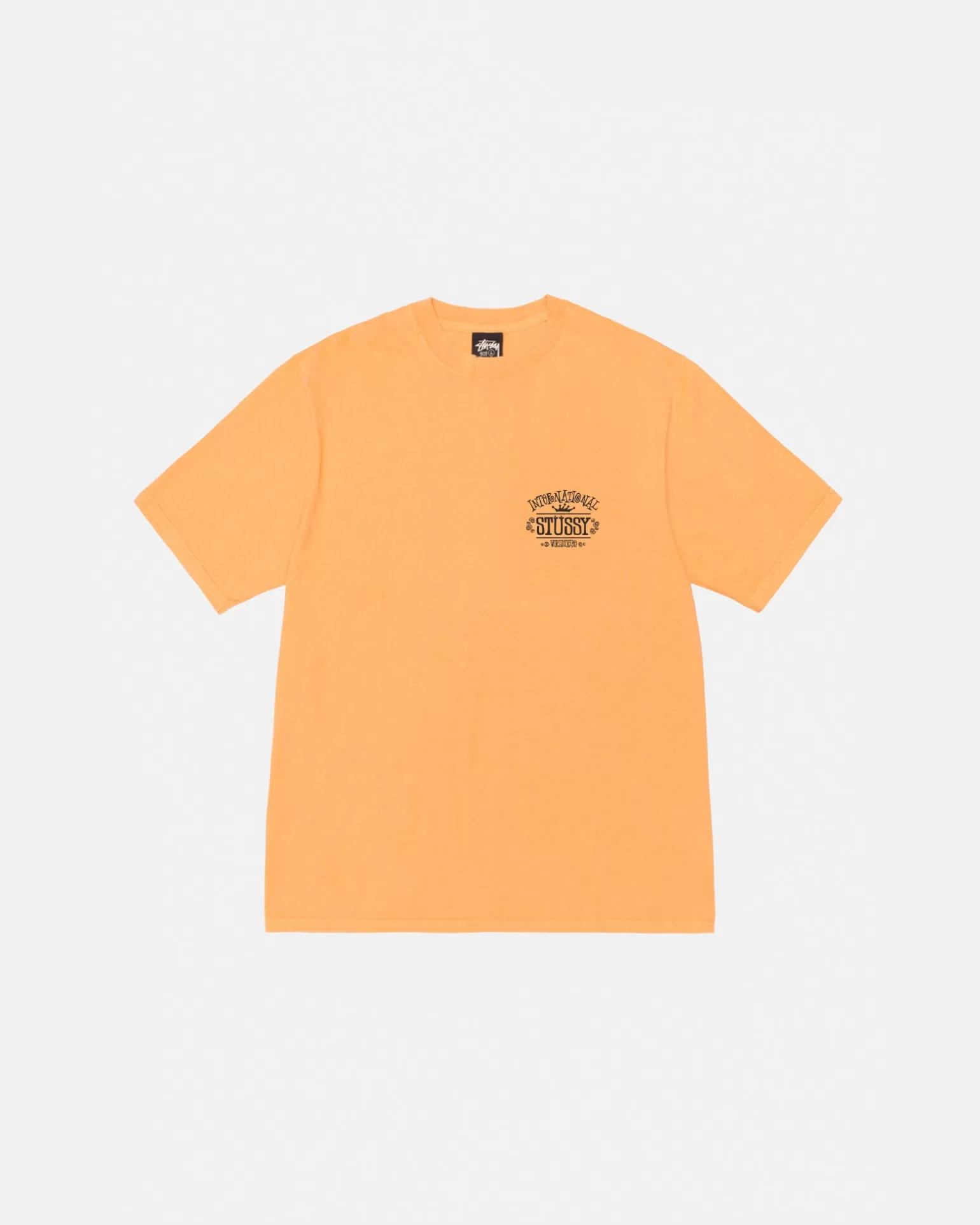 Sale Stüssy WORLDWIDE TEE PIGMENT DYED Orange