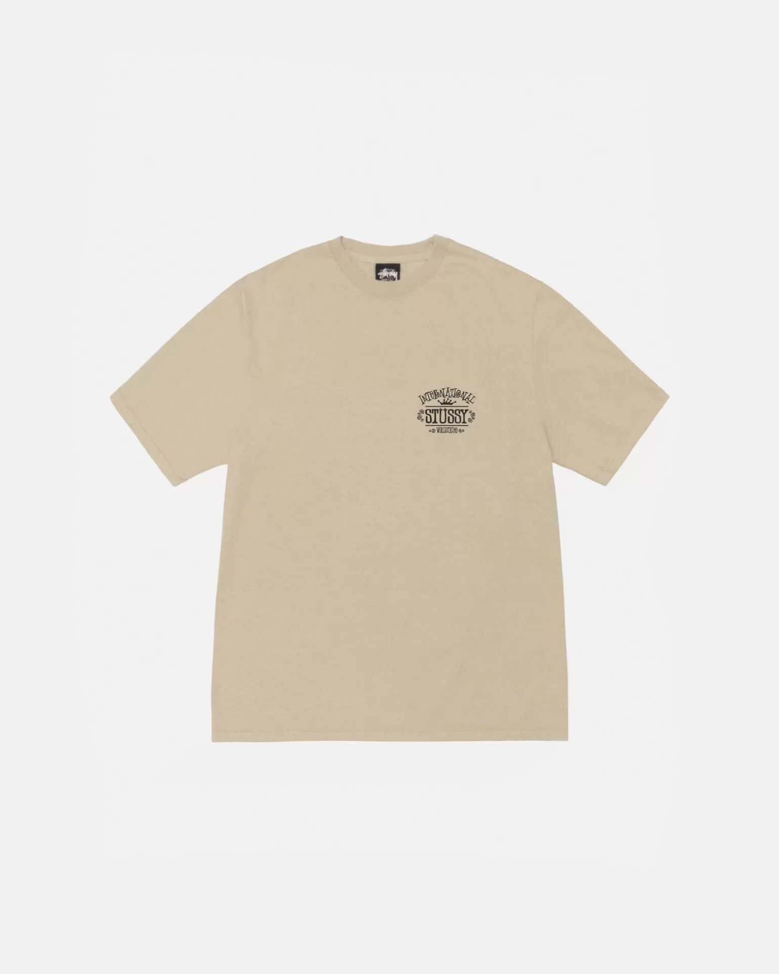 Online Stüssy WORLDWIDE TEE PIGMENT DYED Khaki