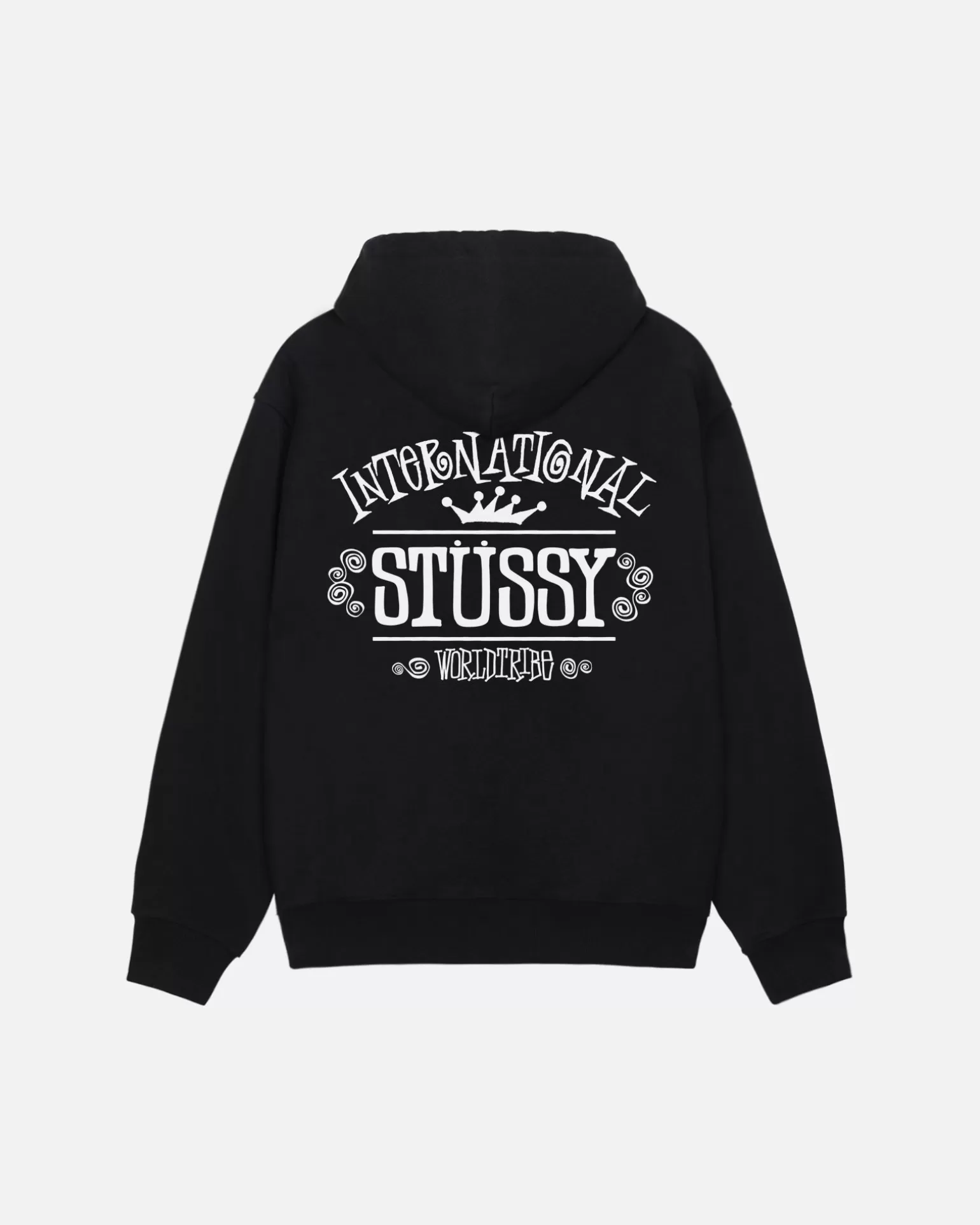 Hot Stüssy WORLDWIDE ZIP HOODIE Black