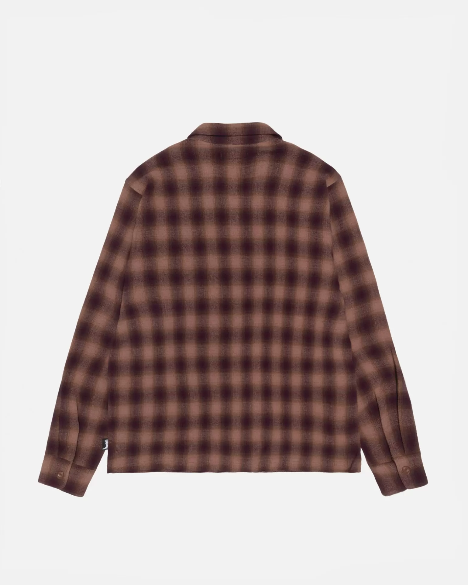 Shop Stüssy ZIP SHIRT TWISTED YARN PLAID Brown